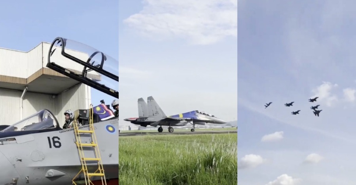 “Feeling proud”, many are amazed to see RMAF air training before national day