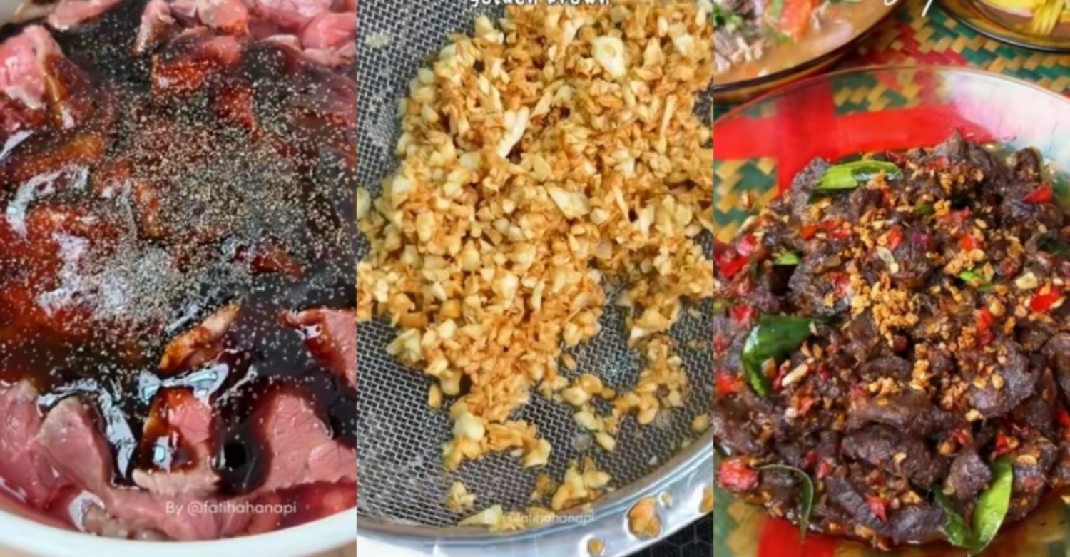 For fun with turmeric soup & French fries, try this garlic fried beef recipe